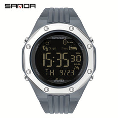 Sanda Boy's Calorie Steps Metal Waterproof Watch
