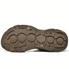 Men's Vintage Slip On Sandals Hook & Loop Summer Walking Shoes