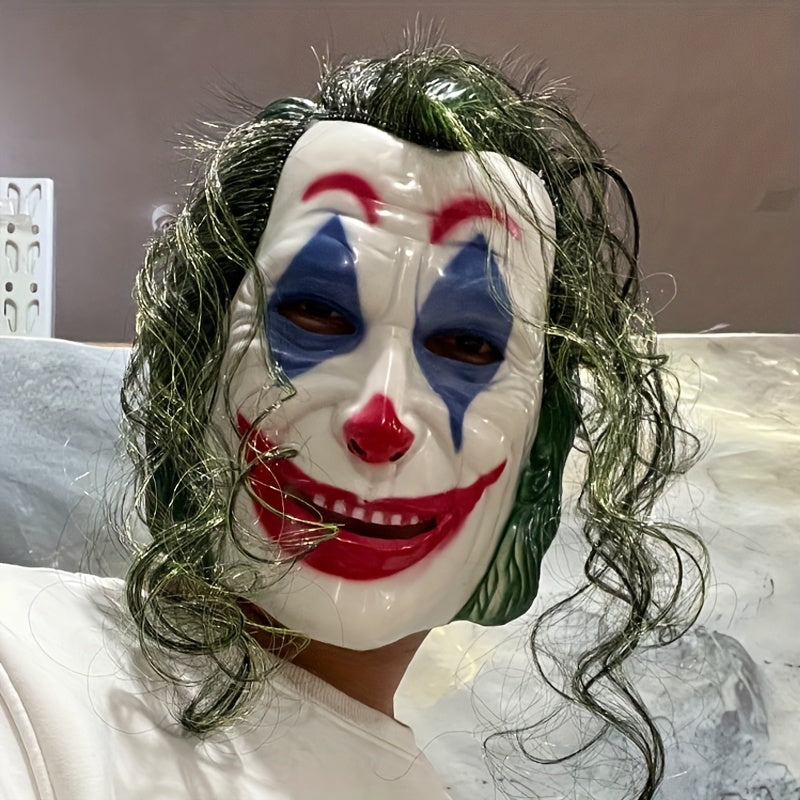 DC Joker Mask Realistic Clown Mask Halloween Carnival Horror Clown Mask
