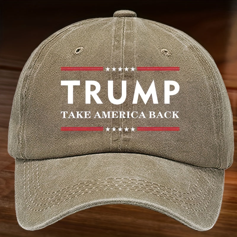 Outdoor Washed Printed Baseball Cap Unisex Adjustable Sun Protection Cap