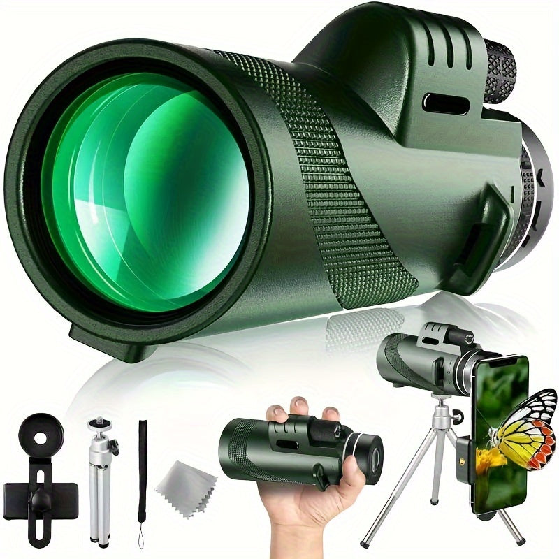 High Def Portable Telescope Monocular 10x Magnification