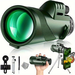 High Def Portable Telescope Monocular 10x Magnification