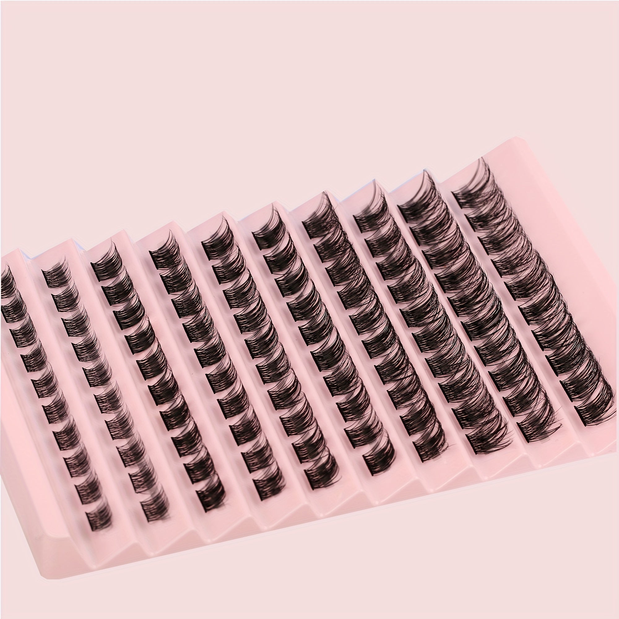 100 Pcs Cluster Eyelashes 8 16mm Wispy False Eyelashes D Curling Fluffy Lashes