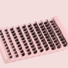 100 Pcs Cluster Eyelashes 8 16mm Wispy False Eyelashes D Curling Fluffy Lashes