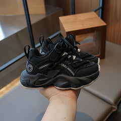 Solid Chunky Shoes for Boys Comfy Non Slip Casual Sneakers