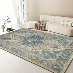 Vintage Nordic Bohemian Living Room Carpet Sofa Coffee Table Washable Entry Rug