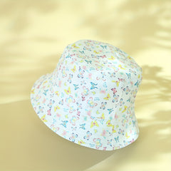 Colorful Butterfly Bucket Hat Reversible Fisherman Cap Women Sun Shade Beach Sun