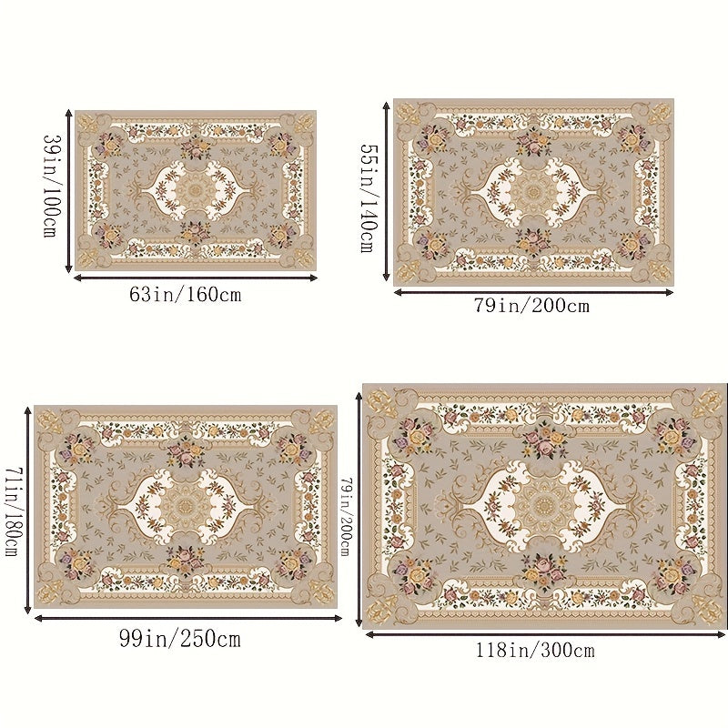 Boho Anti Fatigue Kitchen Rug Vintage Absorbent Non Slip Carpet Mat