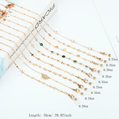 Alloy Plum Pentagram Butterfly Mask Chain Glasses Lanyard