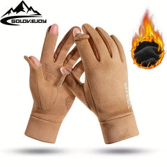 Cycling Windproof Warm Gloves Non-slip Touchable Thickened