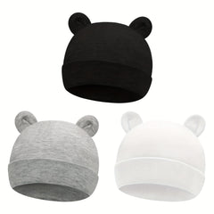 1pc Newborn Cotton Baby Beanie Hats Female Hat Baby Hat 0 6 Months