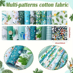 40pcs Floral Printed Quilting Fabric Cotton Craft DIY Doll Clothes Fabric