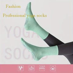 Non Slip Silicone Yoga Socks Breathable Elastic Gripper Socks