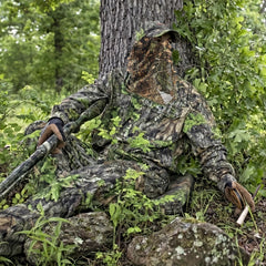 Ghillie Camouflage Leafy Hat 3D Full Face Mask Headwear Turkey Camo