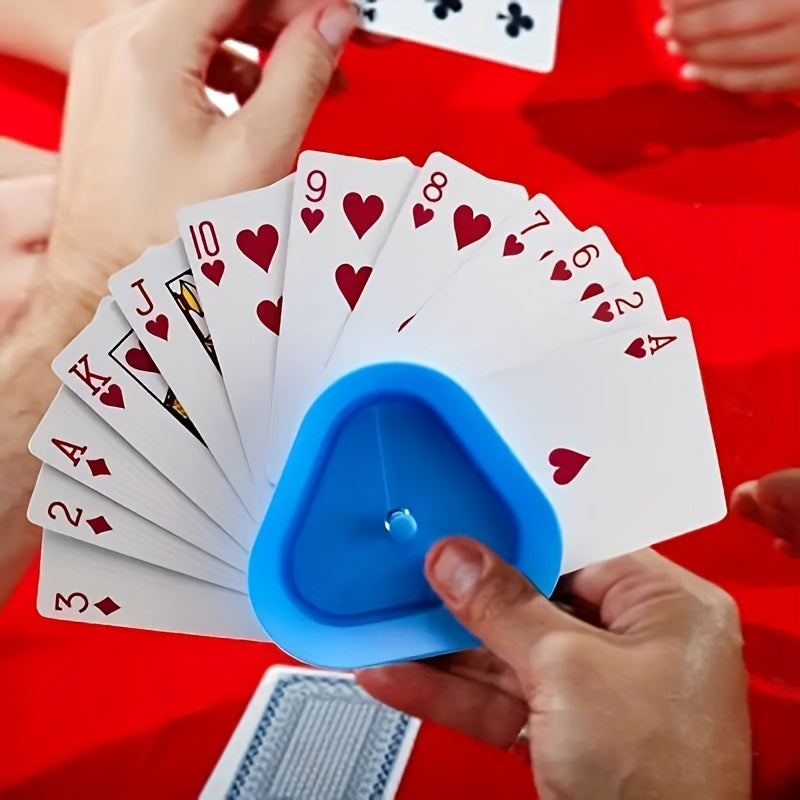 4pcs Triangle Hands Card Holder for Board Game Poker Seat