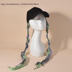 Braided Baseball Cap for Women - Outdoor Adjustable Casual Hat