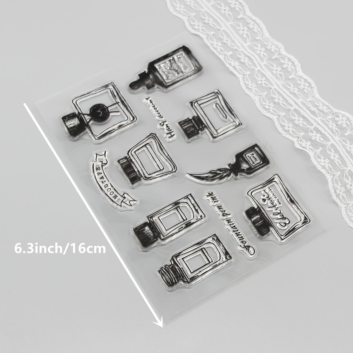 Cartoon Transparent Stamps for Kids - Fun Stationery Additions