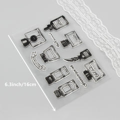 Cartoon Transparent Stamps for Kids - Fun Stationery Additions