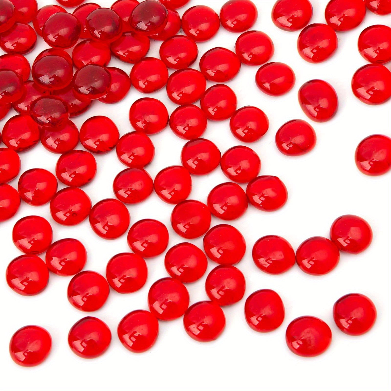 200g Flat Glass Bouncing Beads Fish Tank Stone Vase Filling