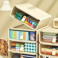 Desktop Storage Box Plastic Organizer Box Book Document Storage Box
