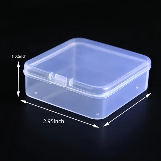 Mini Transparent Storage Box Sticker Accessories Parts Storage Box