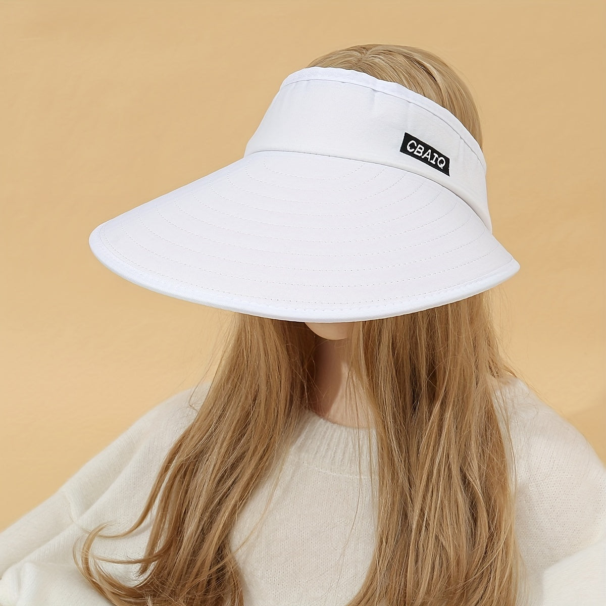 Women's Wide Brim Visor Hat Outdoor UV Protection Beach Sun Hat