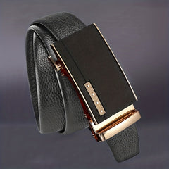 Men's PU Belt with Automatic Buckle Business Casual for Western Cowboy Bohemian
