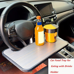 Car Laptop Mount Steering Wheel Tray Sturdy Car Eating Tray