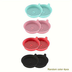 4pcs Car Cup Holder Universal Silicone Drink Pad Anti Slip Waterproof Coaster