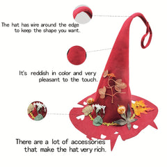 Spooky Halloween Witch Hat Adds a Magical Touch to Your Party