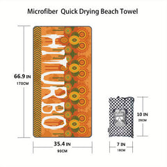 Turbo Microfiber Beach Towel Quick Drying Sand Proof Swim Towel