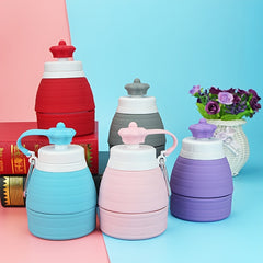 Creative Silicone Foldable Water Bottle Telescopic Water Cup for Outdoor Sports