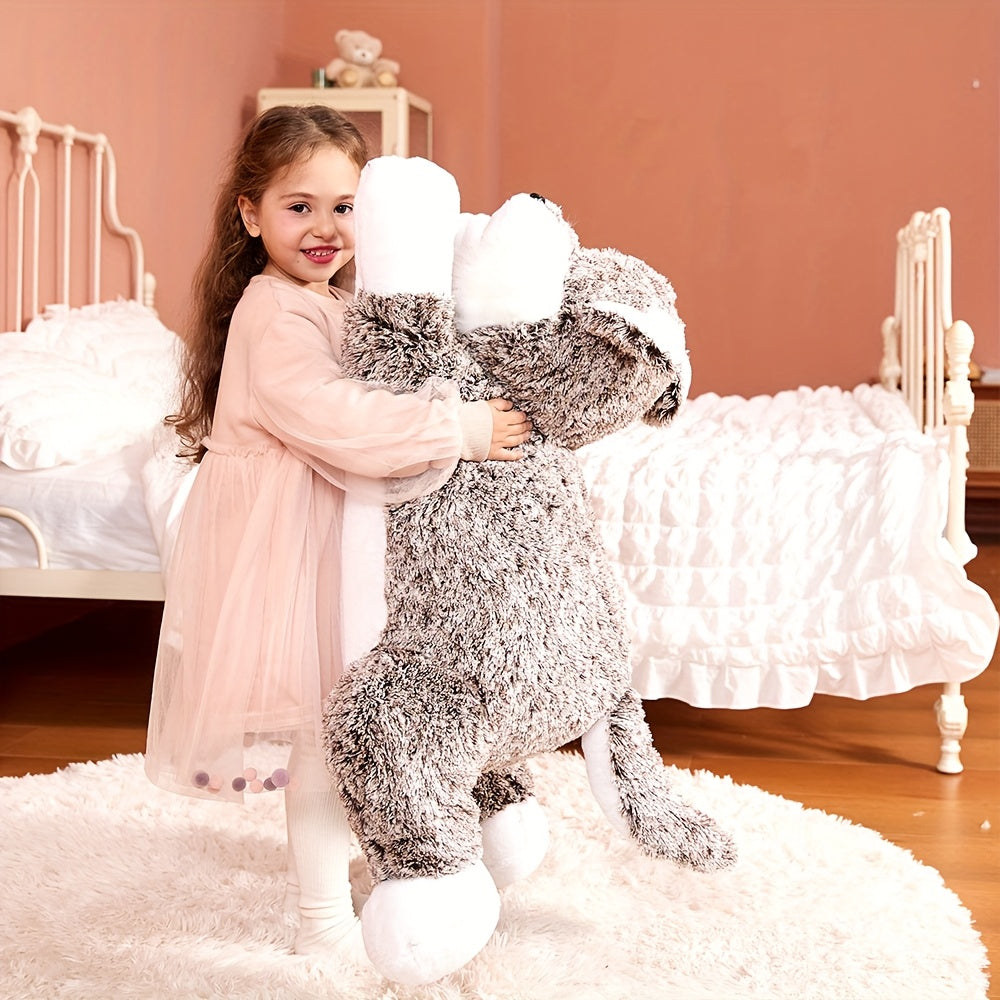 IKASA Giant Wolf Plush Toy Ultra Soft Fluffy Oversized Stuffed Animal