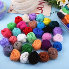 22lb Multicolor Felting Wool Fiber Soft Roving