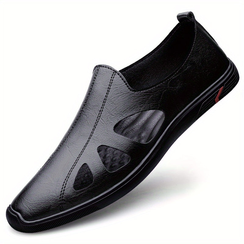 Men's Hollow Out Loafer Shoes Comfy Non slip Slip On Shoes