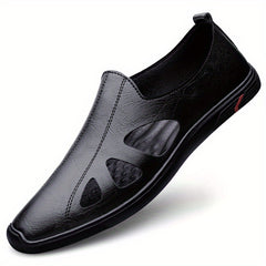 Men's Hollow Out Loafer Shoes Comfy Non slip Slip On Shoes