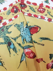 Plus Size Retro Dress Women's Plus Colorblock Floral Print