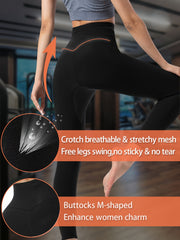 Sauna Sweat Shapewear High Waisted Leggings Pants Thigh Workout Suit