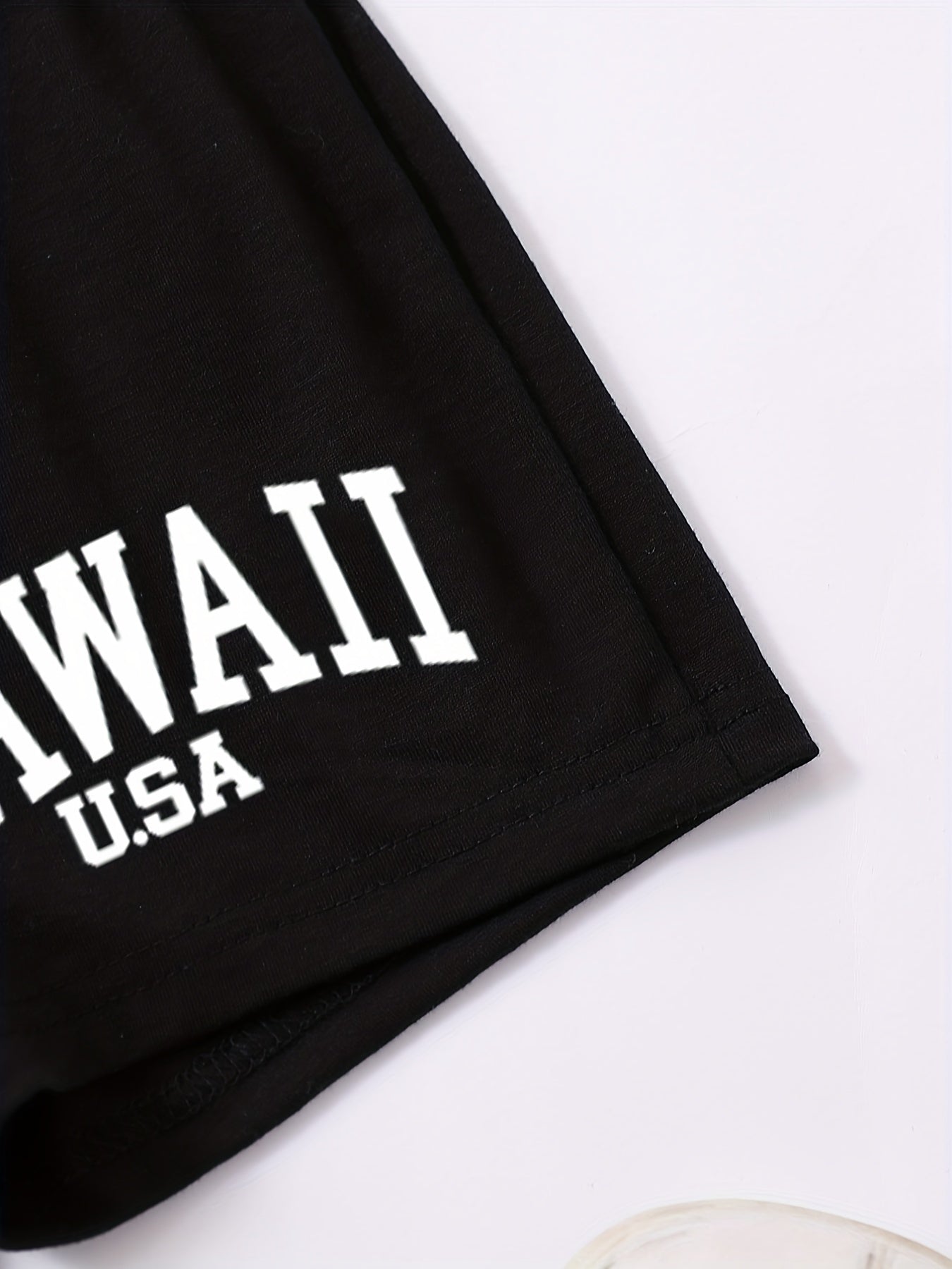 Girls Letter Graphic Casual Track Shorts Kids Summer Clothes