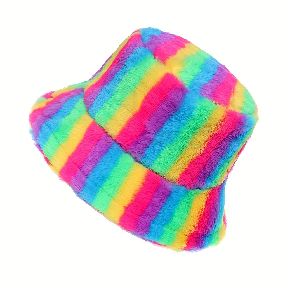 Splicing Iridescence Sunshade Bucket Hat for Men and Women