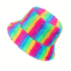 Splicing Iridescence Sunshade Bucket Hat for Men and Women