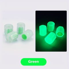 20pcs Fluorescent Night Glowing Valve Caps for Car Motorcycle Bicycle Tyre Hub