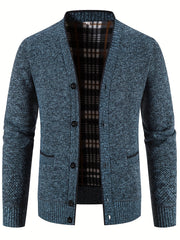 Knitted Warm Thick Cardigan Men's Casual Jacket Coat For Fall Winter