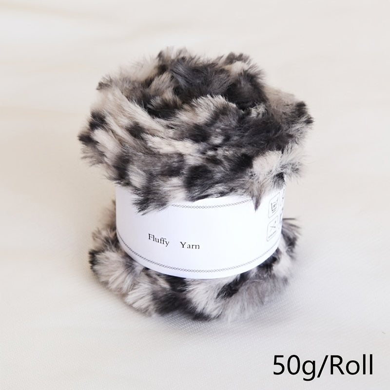 1pc Fur Yarn Ball Faux Mink Fur Yarn for DIY Knitting Crocheting Hat Scarf Purse