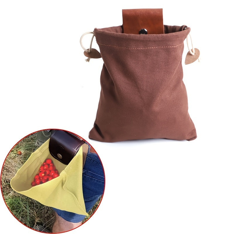 Retro Foraging Bag Fruit Picking Bag for Camping Hiking