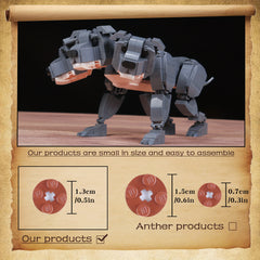 Dog Building Blocks Toy Set 1000 pcs 3D Puzzle Toys Gift for Adults