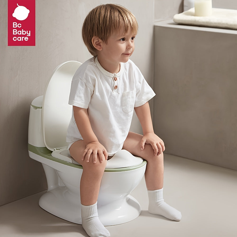 BC Babycare Green Pink Simulated Toilet For 2-6 Years - Water Sound Button