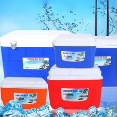 26L Plastic Insulated Cooler Box with Lid and Handle