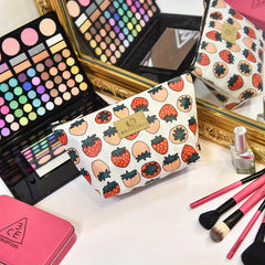 Cartoon Clutch Makeup Bag Portable Roomy Zipper Toiletry Bag Girls Women