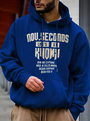 Men's Letters Print Hoodie Spring Fall Sweatshirt